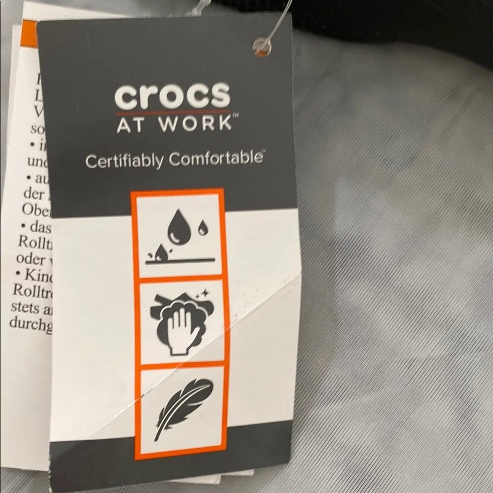 CROCS Black Sandals with Molded Design and Ventilation